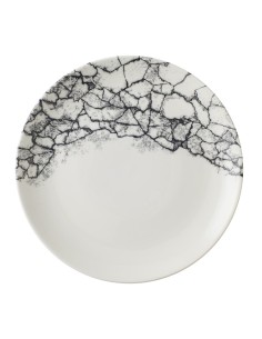 Assiettes Churchill Kintsugi Quartz Black 260 mm - Lot de 12