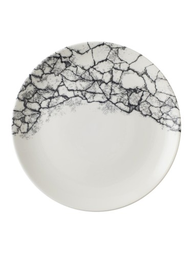 Assiettes Churchill Kintsugi Quartz Black 260 mm - Lot de 12