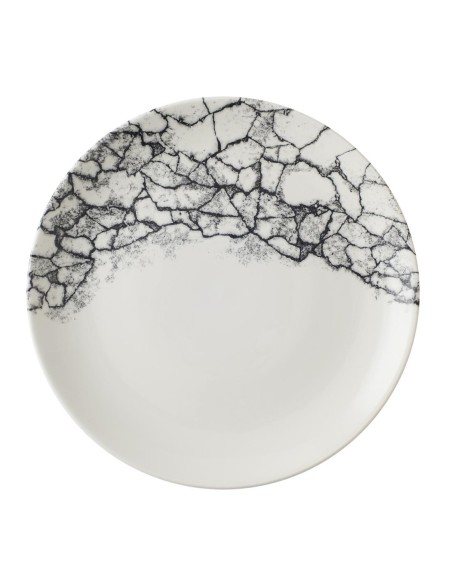 Assiettes Churchill Kintsugi Quartz Black 260 mm - Lot de 12