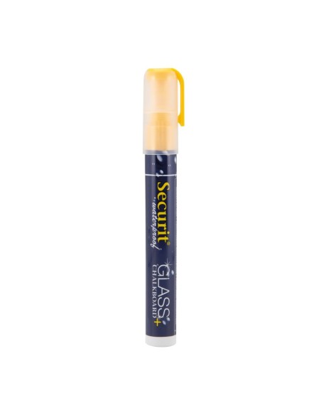Marqueur craie waterproof Securit jaune 2-6mm