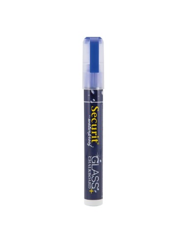Marqueur craie waterproof Securit bleu 2-6mm