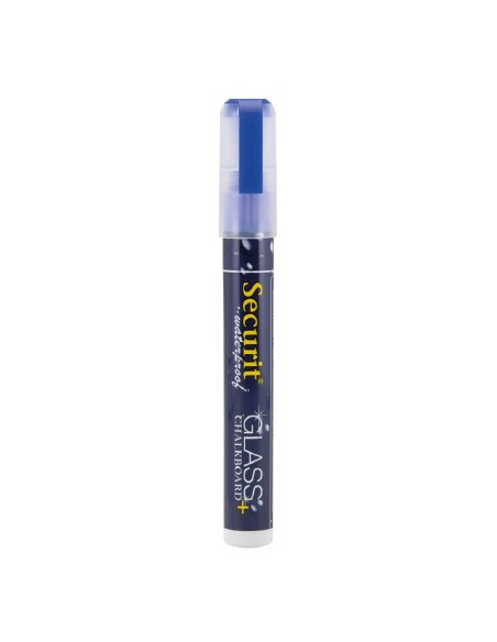 Marqueur craie waterproof Securit bleu 2-6mm