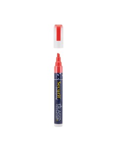 Marqueur craie waterproof Securit rouge 2-6mm 2