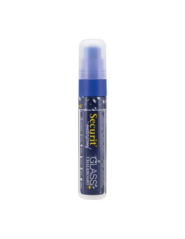 Marqueur craie waterproof Securit bleu 7-15mm - 100% résistant à la pluie
