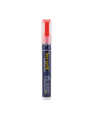 Marqueur craie waterproof Securit rouge 2-6mm