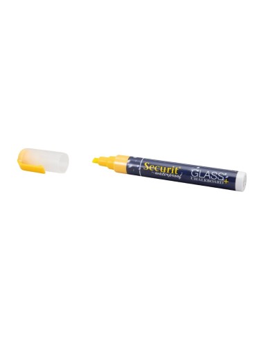 Marqueur craie waterproof Securit jaune 2-6mm
