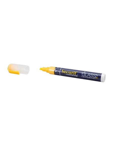 Marqueur craie waterproof Securit jaune 2-6mm