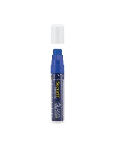 Marqueur craie waterproof Securit bleu 7-15mm - 100% résistant à la pluie 2