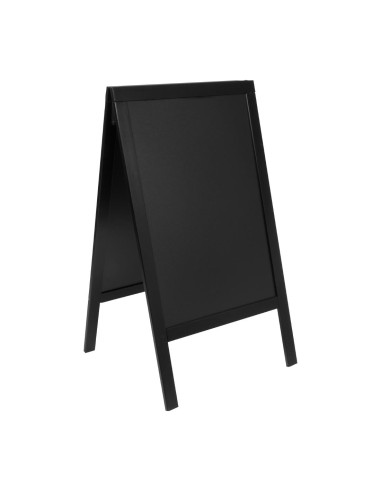 Grand panneau de trottoir Securit noir - 1295x720 mm