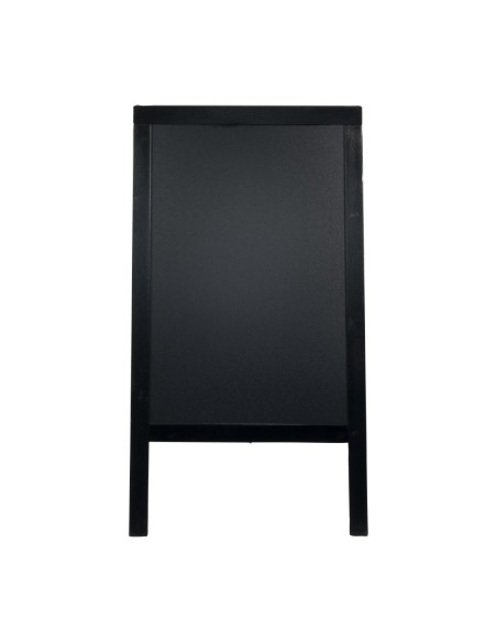 Grand panneau de trottoir Securit noir - 1295x720 mm