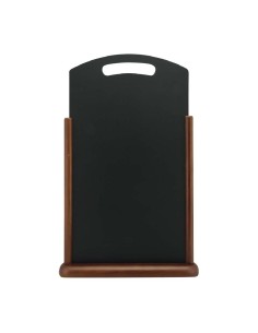 Chevalet de table wengé XL Securit - Promotion menu