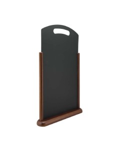 Chevalet de table wengé XL Securit - Promotion menu 2