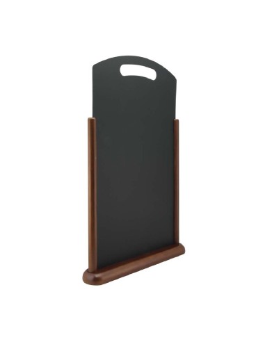 Chevalet de table wengé XL Securit - Promotion menu
