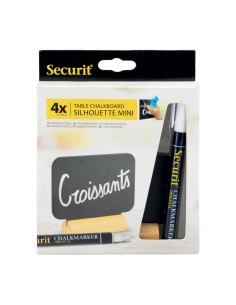 Mini chevalets Securit Silhouette - lot de 4 2