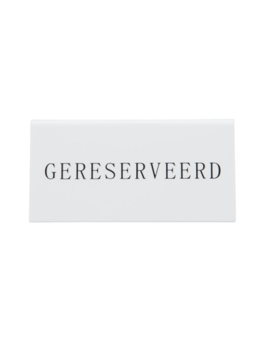 Chevalet table réservée Securit Gereserveerd - lot de 5