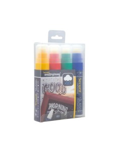 Marqueurs craie waterproof Securit 4 couleurs
