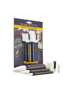 Feutres craie Securit Original blancs - lot de 5 2
