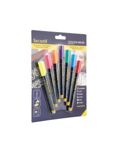 Marqueurs craie liquide Securit 1-2mm - Lot de 7 couleurs 2