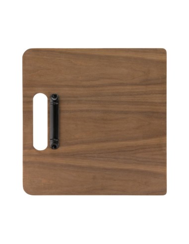 Planche porte-menu à anneaux Securit Walnut - bois laqué