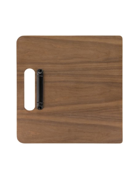 Planche porte-menu à anneaux Securit Walnut - bois laqué