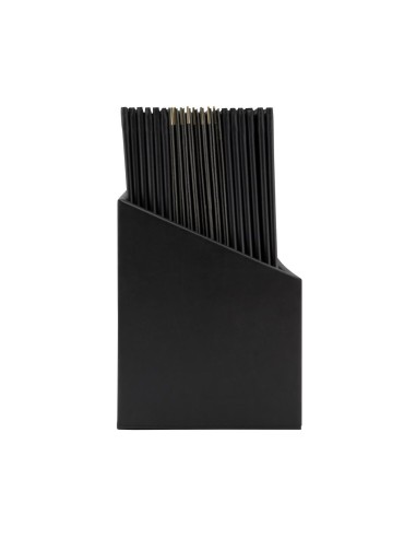Boîte 20 protège-menus A4 Securit Classic noir