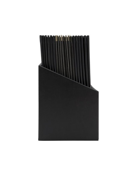 Boîte 20 protège-menus A4 Securit Classic noir