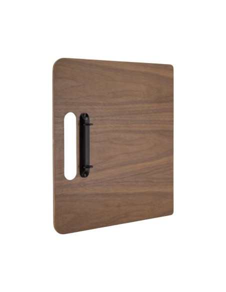 Planche porte-menu à anneaux Securit Walnut - bois laqué