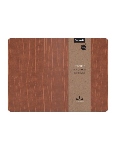 Set de table en cuir recycle Securit Leather marron - Durable