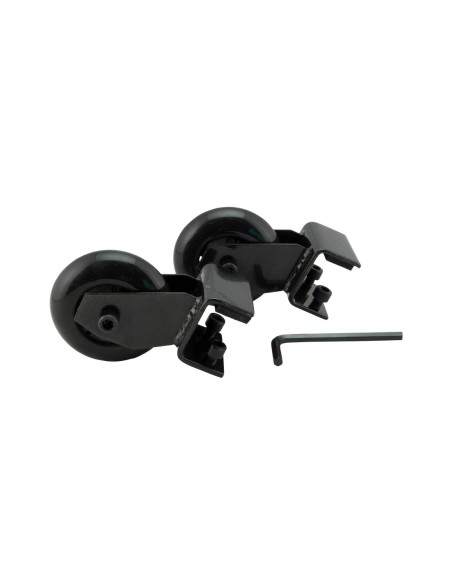 Lot de 2 roulettes silicone Securit - Noir