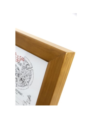 Porte-menu mural LED teck Securit 4xA4 - Vente en ligne