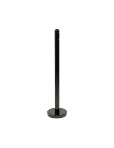 Cendrier poteau inox noir Securit 1m - 900 mégots