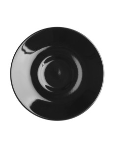 Soucoupes expresso Olympia Café noires 116mm - lot de 12