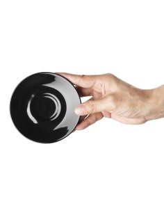 Soucoupes expresso Olympia Café noires 116mm - lot de 12 2