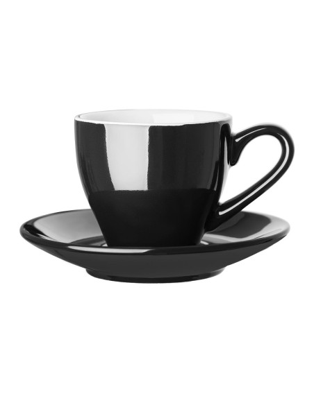 Soucoupes expresso Olympia Café noires 116mm - lot de 12