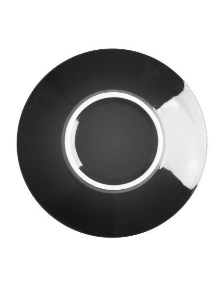 Soucoupes expresso Olympia Café noires 116mm - lot de 12