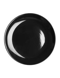 Assiettes creuses Olympia Café noires 205mm - lot de 12