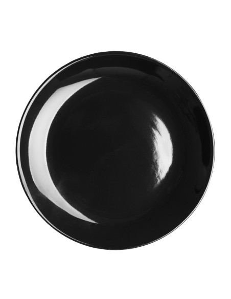 Assiettes creuses Olympia Café noires 205mm - lot de 12