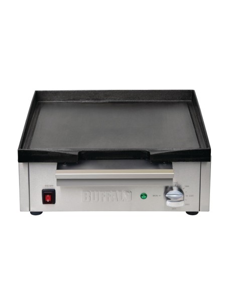 Plancha électrique Buffalo 1,8kW - Plaque fonte, thermostat 300°C
