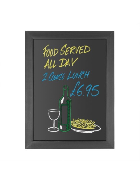 Ardoise murale Olympia 450x600 mm - Bois noir
