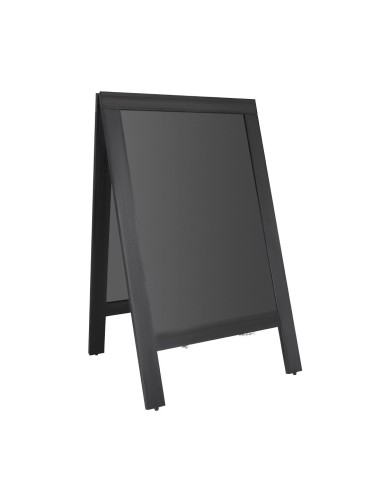 Panneau de trottoir Olympia cadre bois noir 700x1200 mm