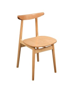 Chaises en bois courbé Fameg Cowhorn hêtre naturel - lot de 2