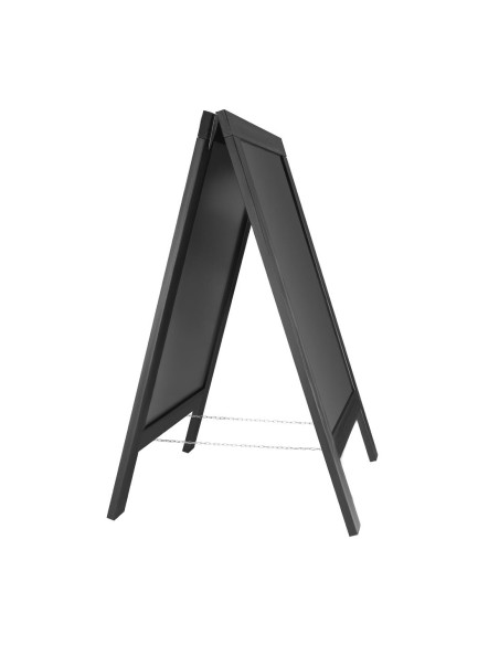 Panneau de trottoir Olympia cadre bois noir 700x1200 mm