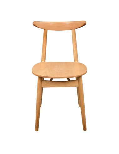 Chaises en bois courbé Fameg Cowhorn hêtre naturel - lot de 2