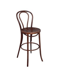 Tabouret haut bistro Fameg noyer - design vintage