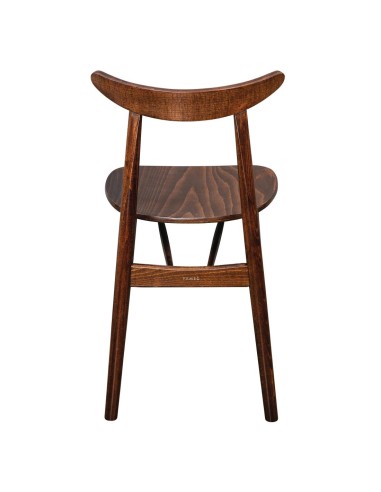 Chaises en bois courbé Fameg Cowhorn noyer naturel - lot de 2
