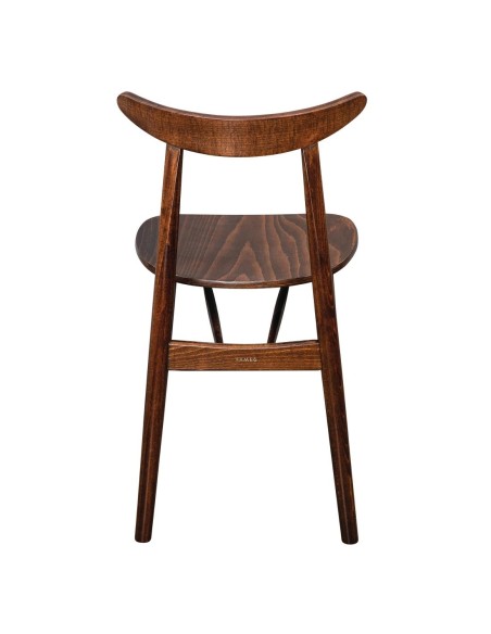 Chaises en bois courbé Fameg Cowhorn noyer naturel - lot de 2