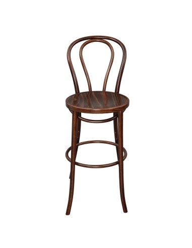 Tabouret haut bistro Fameg noyer - design vintage