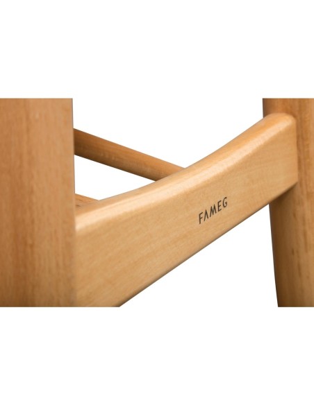 Chaises en bois courbé Fameg Cowhorn hêtre naturel - lot de 2