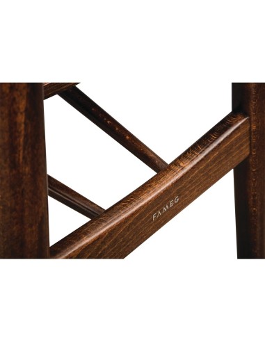 Chaises en bois courbé Fameg Cowhorn noyer naturel - lot de 2