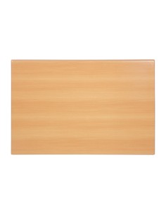 Plateau de table rectangulaire pré-percé Bolero - Hêtre 120x80 cm